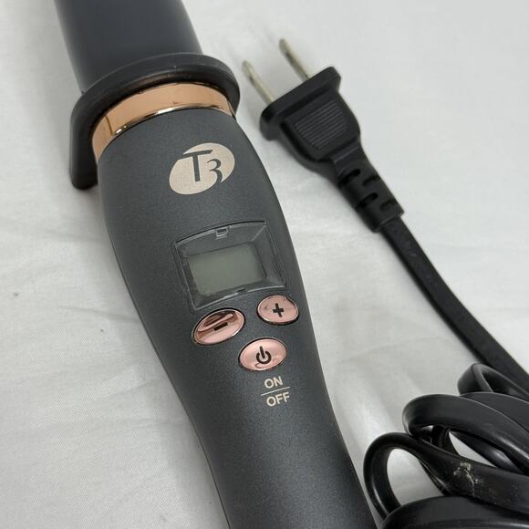 T3 Micro Hair Curling Wand Model 73581 Conical Black Rose Gold Digital Heat 120V - Picture 2 of 3